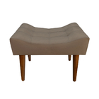 Banqueta Puff Confort Luxo Estofado Chocolate