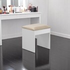 Banqueta Puff Para Sala Decorativo Penteadeira Maia Luxo