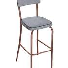 Banqueta Revs Cobre E Cinza