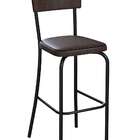 Banqueta Revs Preta E Tabaco