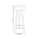 Banqueta Rubi Estampado Triângulo Roxo T196  - D'rossi