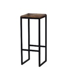 Banqueta Rustico Industrial Imbuia 4un