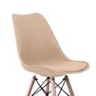 Banqueta Saarinen Nude - Base De Madeira Naturalê