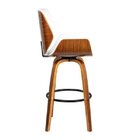 Banqueta Santos Base Madeira Móveis Branco