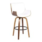 Banqueta Santos Base Madeira Móveis Branco