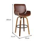 Banqueta Santos Marrom