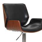 Banqueta Santos Pu Preta Brilho