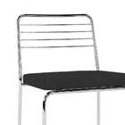 Banqueta Serena Pu Preta E Cromado