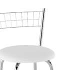 Banqueta Sierra Branca E Cromado