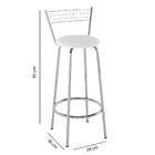 Banqueta Sierra Branca E Cromado