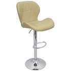 Banqueta Slim Estofada Giratória C/ Regulagem - Bege