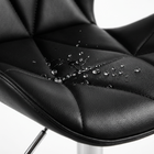 Banqueta Slim Estofada Giratória C/ Regulagem - Bege - Casa A