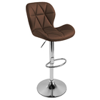 Banqueta Slim Estofada Giratória C/ Regulagem - Café - Casa A