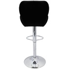 Banqueta Slim Estofada Giratória C/ Regulagem - Preto