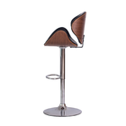 Banqueta Smile Preta Base Cromada