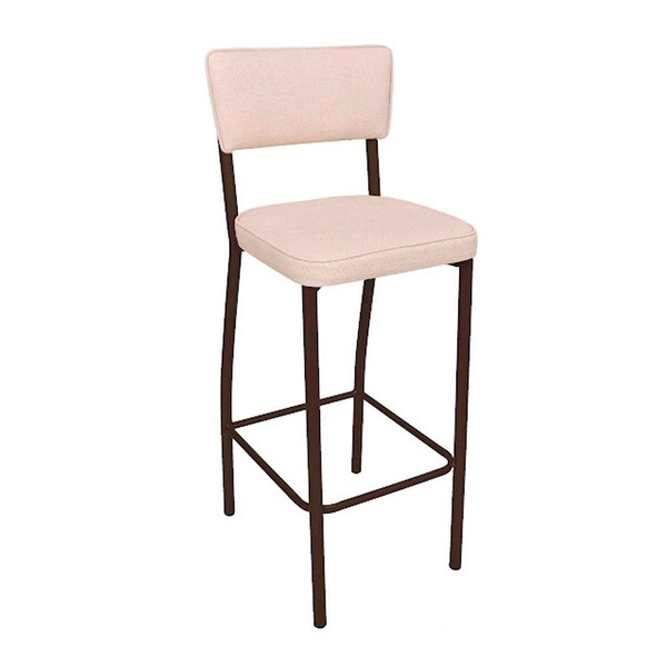 Banqueta Soul Bq14 Estrutura Em Aço Juta Vinci Móveis