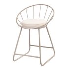 Banqueta Sunset Baixa Cadeira Metal Champanhe Luxo Champanhe/