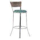 Banqueta Tc Zanutto Em Alumínio E Fibra Sintética Com Assento