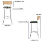 Banqueta Tc Zanutto Em Alumínio E Fibra Sintética Com Assento