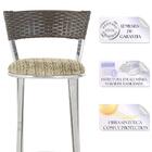 Banqueta Tc Zanutto Em Alumínio E Fibra Sintética Com Assento