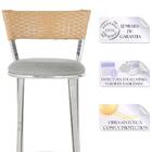 Banqueta Tc Zanutto Em Alumínio E Fibra Sintética Com Assento