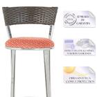 Banqueta Tc Zanutto Em Alumínio E Fibra Sintética Com Assento