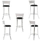 Banqueta Tc Zanutto Em Alumínio E Fibra Sintética Com Assento