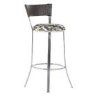 Banqueta Tc Zanutto Em Alumínio E Fibra Sintética Com Assento