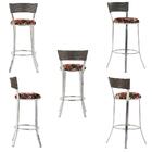 Banqueta Tc Zanutto Em Alumínio E Fibra Sintética Com Assento