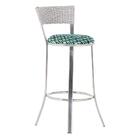 Banqueta Tc Zanutto Em Alumínio E Fibra Sintética Com Assento