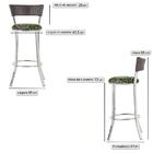 Banqueta Tc Zanutto Em Alumínio E Fibra Sintética Com Assento