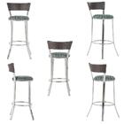 Banqueta Tc Zanutto Em Alumínio E Fibra Sintética Com Assento