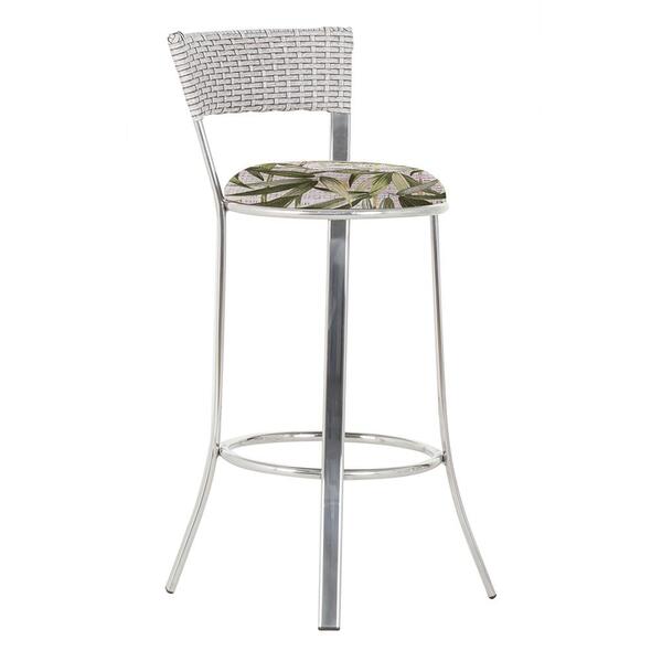 Banqueta Tc Zanutto Em Alumínio E Fibra Sintética Com Assento