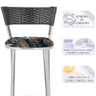 Banqueta Tc Zanutto Em Alumínio E Fibra Sintética Com Assento