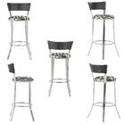 Banqueta Tc Zanutto Em Alumínio E Fibra Sintética Com Assento