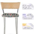 Banqueta Tc Zanutto Em Alumínio E Fibra Sintética Com Assento