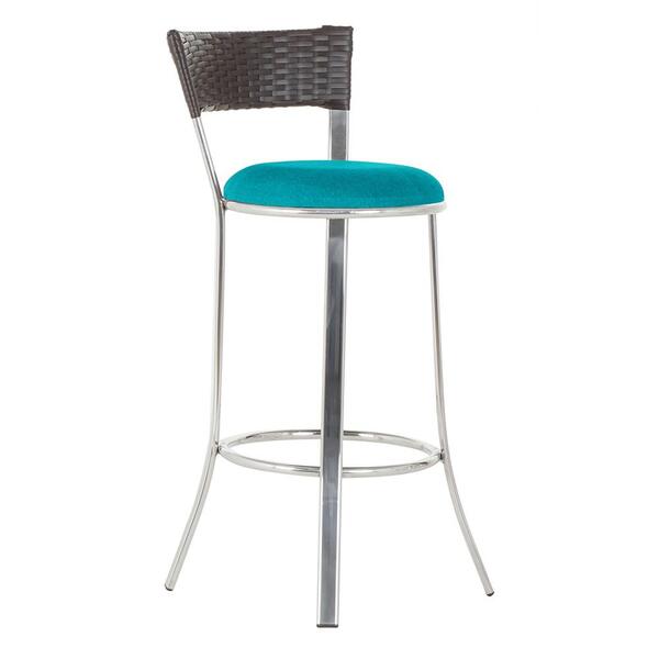 Banqueta Tc Zanutto Em Alumínio E Fibra Sintética Com Assento