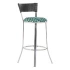 Banqueta Tc Zanutto Em Alumínio E Fibra Sintética Com Assento