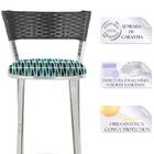 Banqueta Tc Zanutto Em Alumínio E Fibra Sintética Com Assento