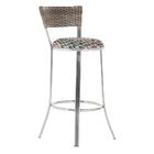 Banqueta Tc Zanutto Em Alumínio E Fibra Sintética Com Assento