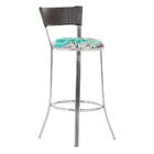 Banqueta Tc Zanutto Em Alumínio E Fibra Sintética Com Assento