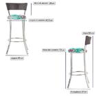 Banqueta Tc Zanutto Em Alumínio E Fibra Sintética Com Assento