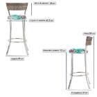 Banqueta Tc Zanutto Em Alumínio E Fibra Sintética Com Assento