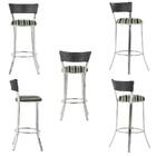 Banqueta Tc Zanutto Em Alumínio E Fibra Sintética Com Assento