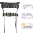 Banqueta Tc Zanutto Em Alumínio E Fibra Sintética Com Assento