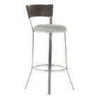 Banqueta Tc Zanutto Em Alumínio E Fibra Sintética Com Assento