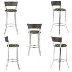 Banqueta Tc Zanutto Em Alumínio E Fibra Sintética Com Assento