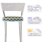 Banqueta Tc Zanutto Em Alumínio E Fibra Sintética Com Assento