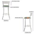 Banqueta Tc Zanutto Em Alumínio E Fibra Sintética Com Assento