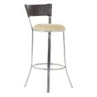 Banqueta Tc Zanutto Em Alumínio E Fibra Sintética Com Assento